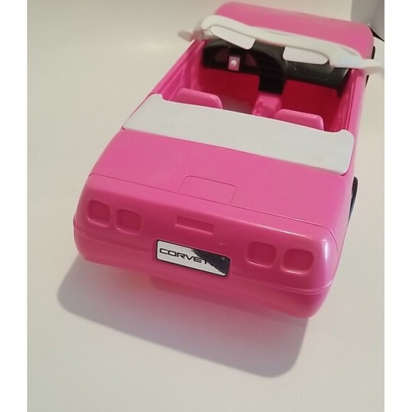 Vintage 1994 Mattel Barbie Pink Corvette Convertible Car 18"Chevy Chevrolet - Picture 3 of 7